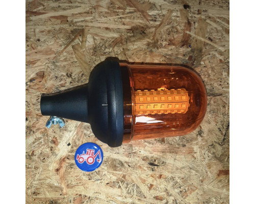 Маяк проблисковий жовтий 12В-24В LED штиреве кріплення sm810DD/sm803DB