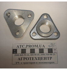 Фланець Р-80 зливний алюмінієвий прямий