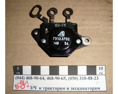 Регулятор напруги 12V з 3 вусиками 2402.3702  РТ-14-1У  811.3702  7302.3702