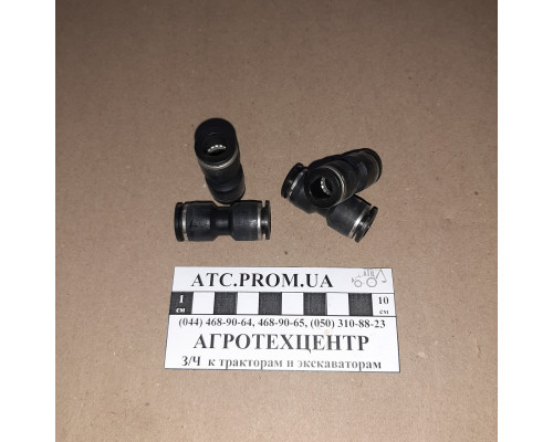З'єднувач аварійний пластикової трубки ПВХ 10х10 RD 01.02.72