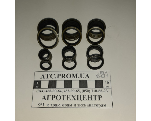 Кільце металеве з гумовим ущільненням d10х16х2