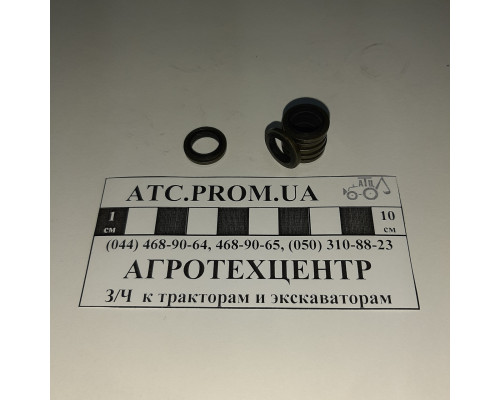 Кільце металеве з гумовим ущільненням d10х16х2