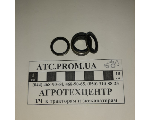 Кільце металеве з гумовим ущільненням d16х22х2
