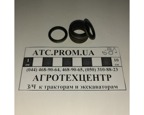 Кільце металеве з гумовим ущільненням d16х22х2