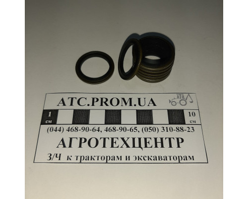 Кільце металеве з гумовим ущільненням d18х25х2