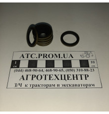 Кільце металеве з гумовим ущільненням d18х25х2