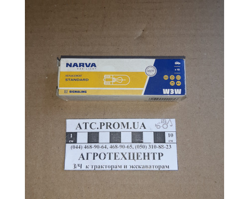 Лампа розжарювання W3w 12v 3w W2.1x9.5d Narva