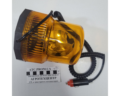 Маяк проблисковий помаранчевий, 12V