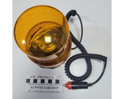 Маяк проблисковий помаранчевий, 12V
