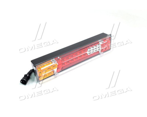Ліхтар ГАЗ 3302 задн. LED прав. (червона вставка) 12/24В <ДК> DK 3710R.01