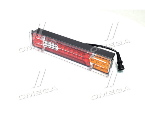Ліхтар ГАЗ 3302 задн. LED лев. (червона вставка) 12/24В <ДК> DK 3710L.01