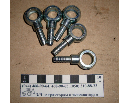 Штуцер кутник НД кільцевий d-14 мм