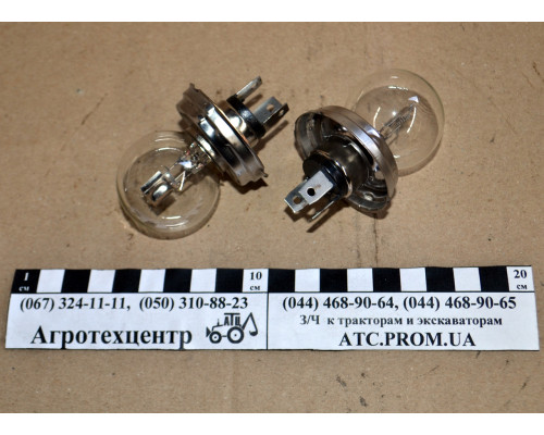Лампа передньої фари А-24-75-70 (24В) палевулевська