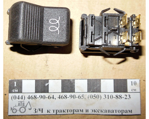 Перемикач клавіша накала П150М-19.44