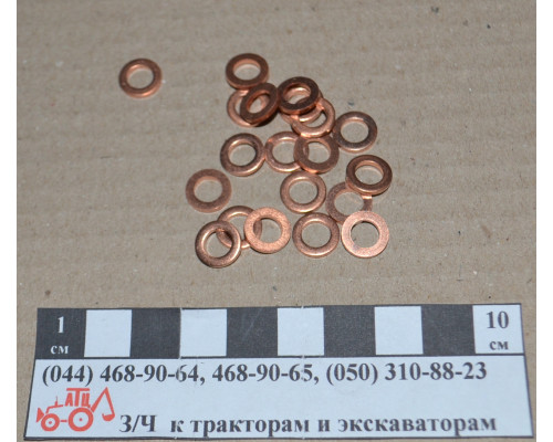 Кільце мідне d6 форсунки 6х10х1.5