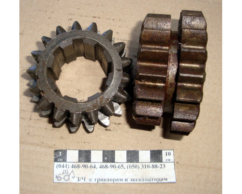 Шестірня Т-40 КПП 1045 Z = 17, Z = 19 (2 і 3 передачі) Т25-1701045