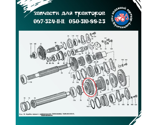 Шестірня Т-40 КПП 1314 Z = 27; Z = 39 (2 і 5 передачі) Т25-1701314