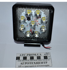 Фара робочого світла LED 9х3 квадратна ФР-230СБ(RS WL-0727 floow)