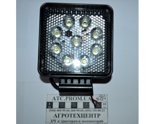 Фара робочого світла LED 9х3 квадратна ФР-230СБ(RS WL-0727 floow)