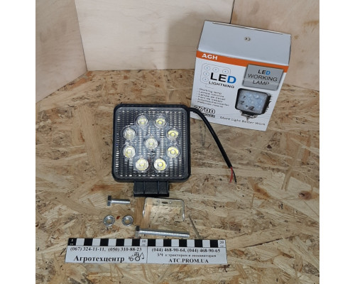 Фара робочого світла LED 9х3 квадратна ФР-230СБ(RS WL-0727 floow)