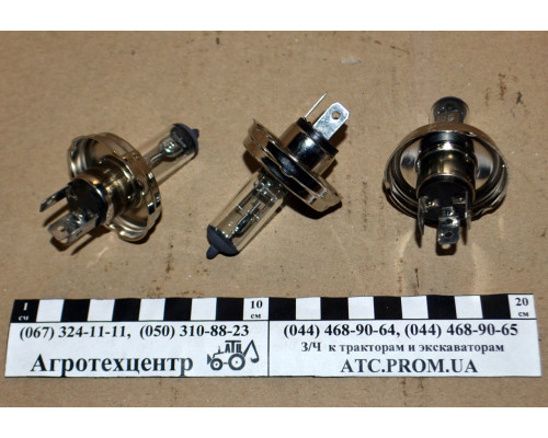 Лампа головного світла галогенка H4 12 V 60/55W Р45Т (3 контакти)