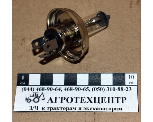 Лампа головного світла галогенка H4 12 V 60/55W Р45Т (3 контакти)